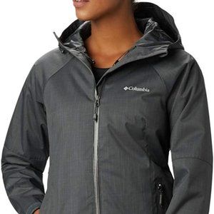 🆕Columbia Women's Top Pine Insulated Rain Jacket, X-Small - Shark Melange, NWT